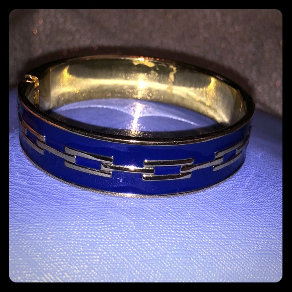 Blue and gold bracelet